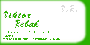 viktor rebak business card